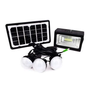 Ηλιακό κιτ με 3 λάμπες LED και μεγάλης ισχύς φακό 30W CL-03