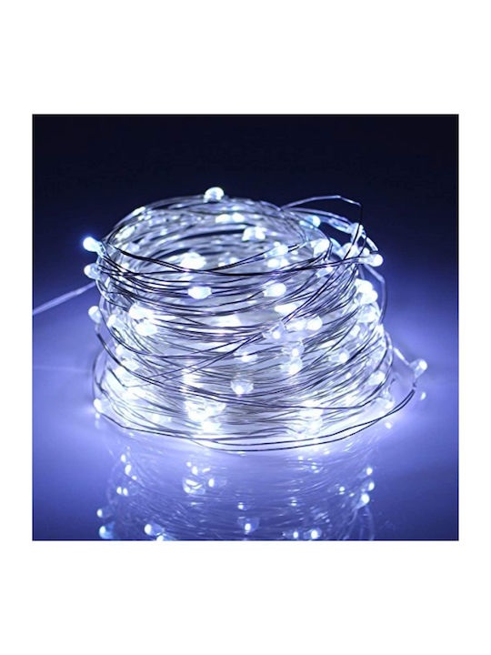 10 Χριστουγεννιάτικα Λαμπάκια LED 1μ Μπαταρίας Arrango AN79361