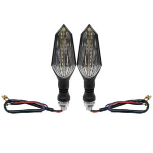 Φλάς μηχανής LED 12 SMD Πορτοκαλί 12V IP65 2 τμχ 0050