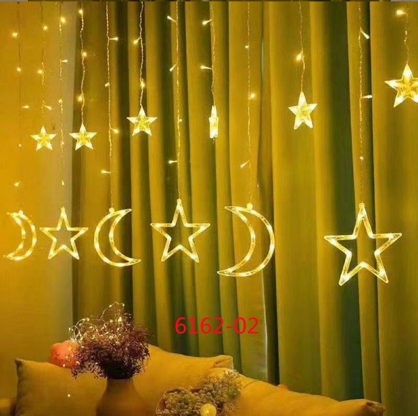 Χριστουγεννιάτικη Κουρτίνα led 3m με 120 Λαμπάκια - Θερμός φωτισμός 6162-02