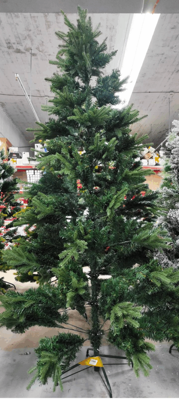 Χριστουγεννιάτικο Δέντρο Πράσινο 210εκ με Μεταλλική Βάση CT-1
