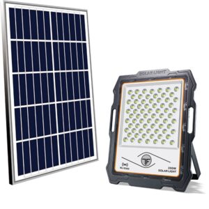 Ηλιακός Προβολέας Στεγανός IP67 Ισχύος 200W με Ψυχρό Λευκό Φως MJ-D902