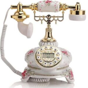 Τηλέφωνο Ρετρό Πορσελάνη με LCD οθόνη