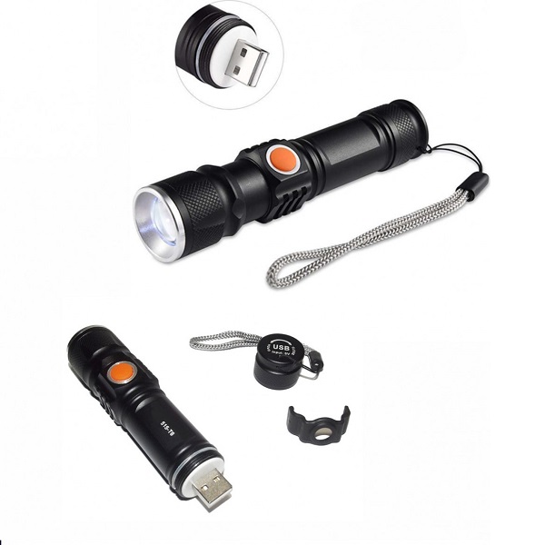 20190613145652_fc04d727.jpg Φακός LED Επαναφορτιζόμενος με Μέγιστη Φωτεινότητα 500lm BL-515