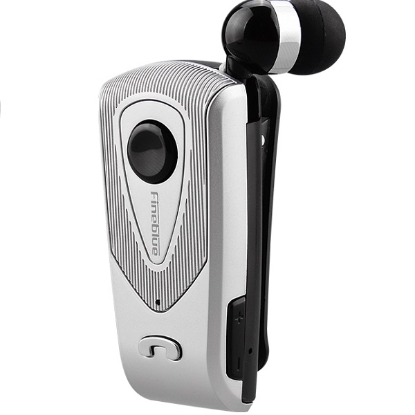 In ear Bluetooth Handsfree Ακουστικό Πέτου Ασημί Fineblue F930