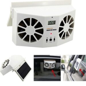 Ηλιακός Ανεμιστήρας Αυτοκινήτου Λευκός MX-8802