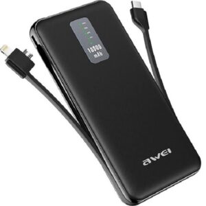 Power Bank 10000mAh με Θύρα USB-A Μαύρο