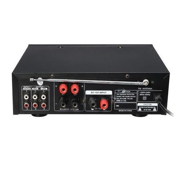 Ενισχυτής με λειτουργία Karaoke Mp3 σε Μαύρο Χρώμα