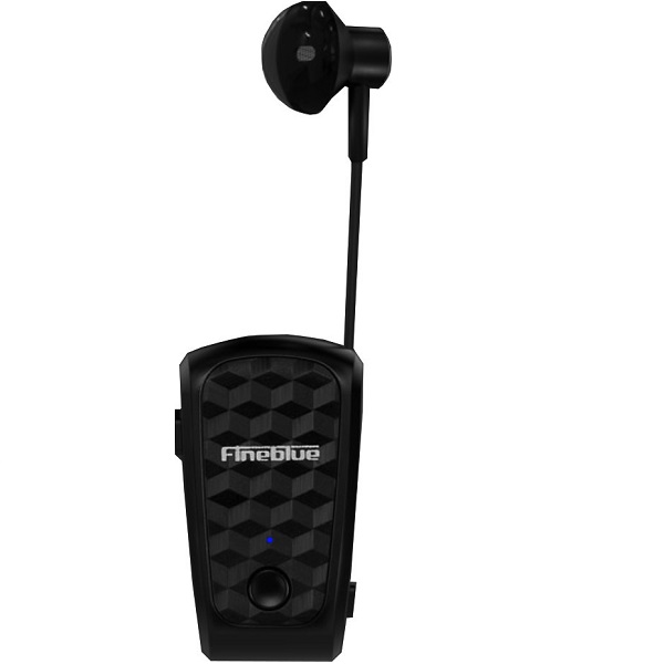 Bluetooth Handsfree Earbud Ακουστικό Πέτου Μαύρο Fineblue FQ-10 PRO