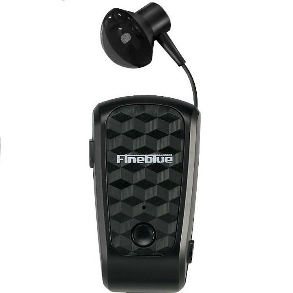 Bluetooth Handsfree Earbud Ακουστικό Πέτου Μαύρο Fineblue FQ-10 PRO
