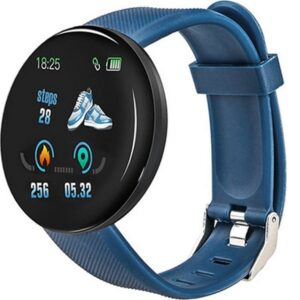 20200127122852_d18_mple.jpg Smartwatch με Παλμογράφο (Μπλε & Μαύρο) D18