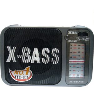 Φορητό Ραδιόφωνο Ρεύματος / Μπαταρίας Μαύρο RRS