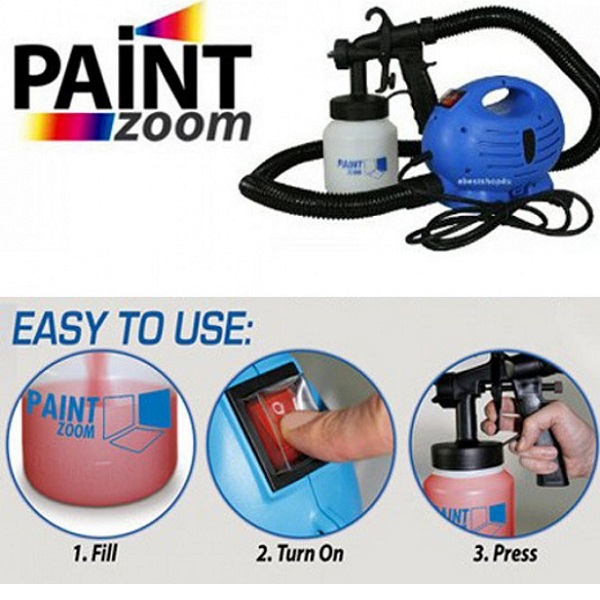 PaintZoom Ηλεκτρικό Πιστόλι Βαφής 650W με Δοχείο 0.8lt
