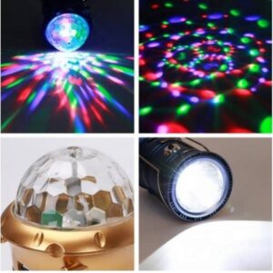 Φανάρι Led Μπαταρίας με Φακό Μπλε 500lm 2W SH-5801