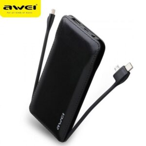 Power Bank 10000mAh με Θύρα USB-A Μαύρο Awei P51K