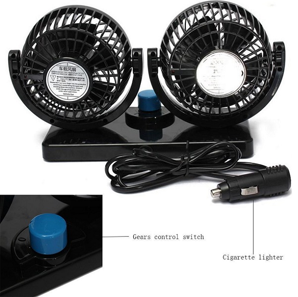 Διπλός Ανεμιστήρας Αυτοκινήτου με Ανεξάρτητη Περιστροφή  HX-T303