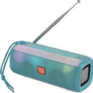 T&G TG-144T Ηχείο Bluetooth 10W με Ραδιόφωνο Τιρκουάζ