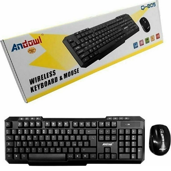 Andowl Ασύρματο Πληκτρολόγιο Αγγλικό US Q-805