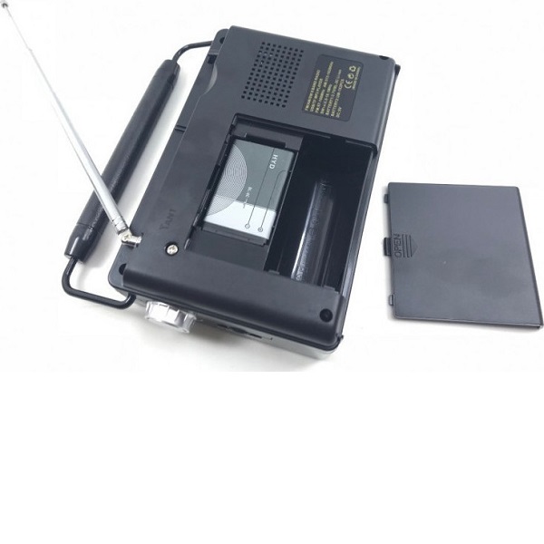 Φορητό Ραδιόφωνο Επαναφορτιζόμενο με USB Μαύρο CMIK MK-116