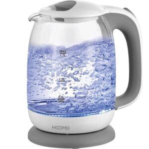 Βραστήρας Λευκός Γυάλινος 1.7lt 2200W Hoomei HM-5550