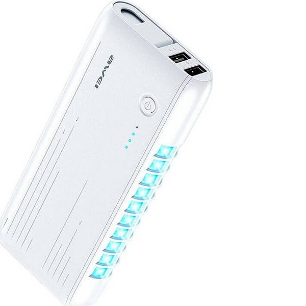 Power Bank 6000mAh 3W με 2 Θύρες USB-A Λευκό