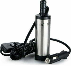 Flintronic 12V 38mm Submersible Oil Pump Diesel Extractor Stainless Steel