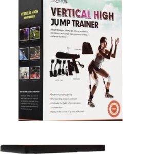 Vertical Jump Trainer R2 Σωληνωτά Λάστιχα Γυμναστικής με Λαβές Σετ 4τμχ Μαύρα