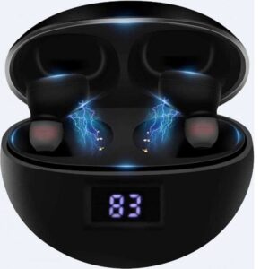 Bluetooth Handsfree Ακουστικά με Θήκη Φόρτισης Μαύρα K-38 In-ear