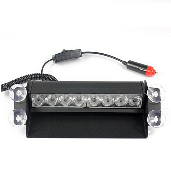 Φάρος Αυτοκινήτου Flash Light LED 8W 12V 27cm Μπλε & Κόκκινο