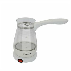 Sokany YLW-607 Ηλεκτρικό Μπρίκι 600W με Χωρητικότητα 500ml Λευκό