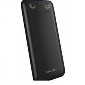 Awei P68K Power Bank 10000mAh με 2 Θύρες USB-A Μαύρο