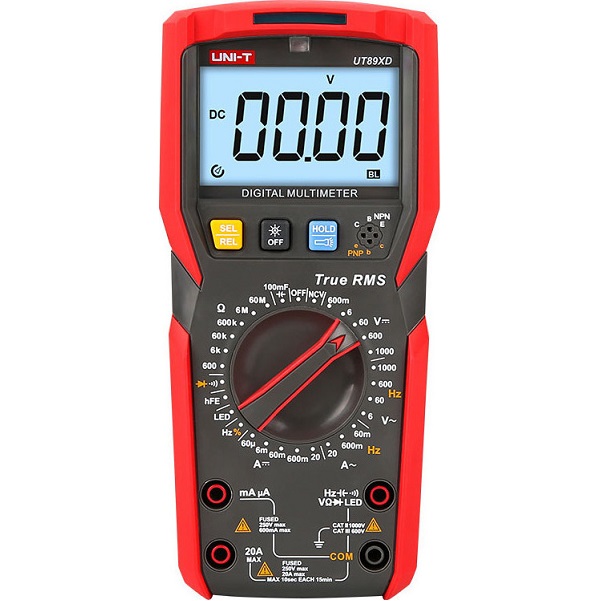 Ψηφιακό Πολύμετρο True RMS με Μέτρηση AC DC Αντίστασης Χωρητικότητας Θερμοκρασίας Uni-T UT89XD