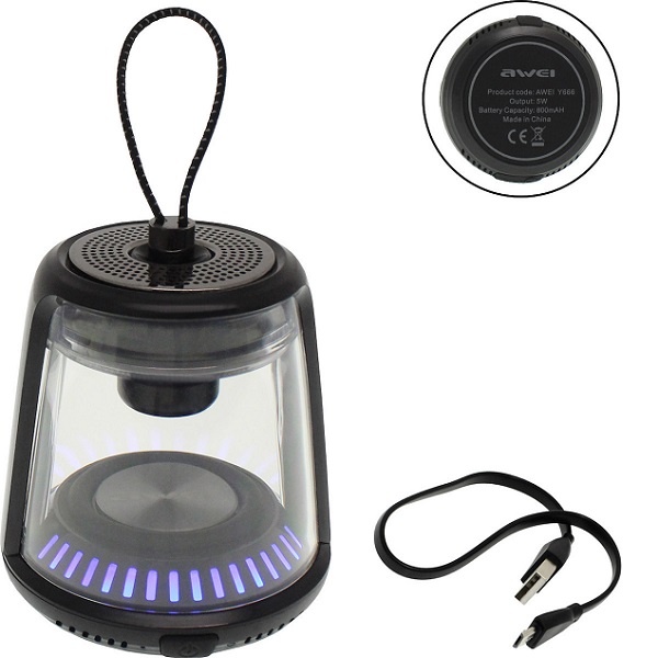 Ασύρματο Αδιάβροχο TWS Bluetooth Φορητό Ηχείο AWEI Y666 - Waterproof BT Portable Speaker