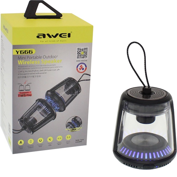 Ασύρματο Αδιάβροχο TWS Bluetooth Φορητό Ηχείο AWEI Y666 - Waterproof BT Portable Speaker