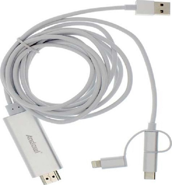 Καλώδιο - Αντάπτορας HDTV 3 σε 1 Andowl QY-A8