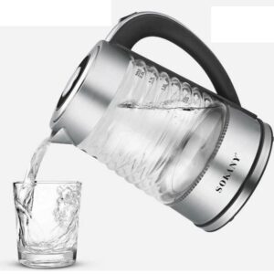 Βραστήρας Διάφανος  2.2lt 2000W Γκρι Sokany SK-1027