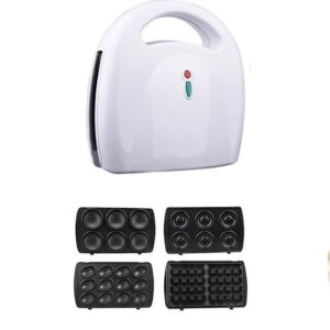 Τοστιέρα με Αποσπώμενες Πλάκες 4 σε 1 για Βάφλες, Ντόνατς, Μπισκότα & Κουλουράκια - 750W DSP KC1131