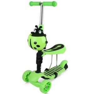 Παιδικό Πατίνι Πασχαλίτσα Τρίτροχο με Κάθισμα Πράσινο SY-S171