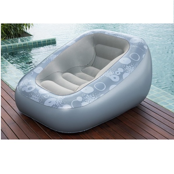 Bestway Comfi Cube Deluxe Lounger Φουσκωτή Πολυθρόνα σε Γκρι Χρώμα