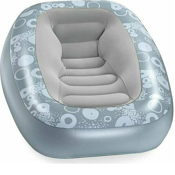 Bestway Comfi Cube Deluxe Lounger Φουσκωτή Πολυθρόνα σε Γκρι Χρώμα