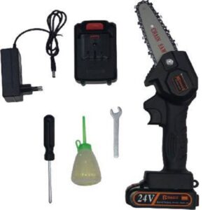 Mini Επαναφορτιζόμενο Αλυσοπρίονο Μπαταρίας 1kg με Λάμα 10cm HLP0011