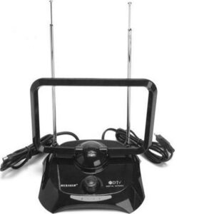 Εσωτερική Κεραία Τηλεόρασης (απαιτεί τροφοδοσία) σε Μαύρο Χρώμα Σύνδεση με Ομοαξονικό (Coaxial) Καλώδιο DVB-T-FD-F