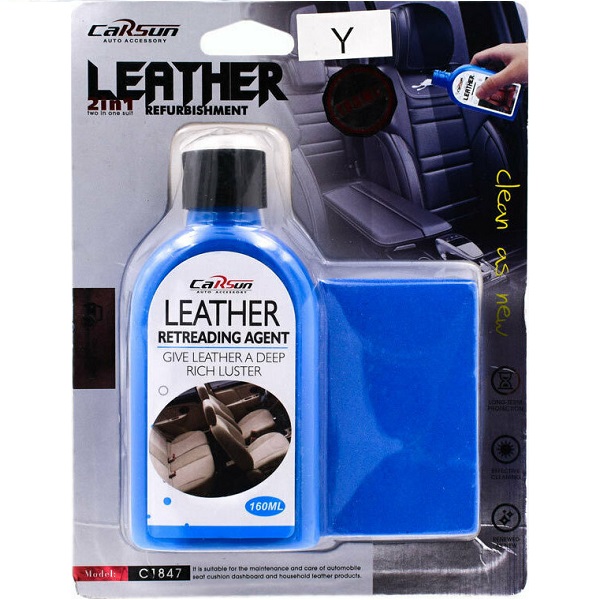 Σετ Καθαρισμού & Γυαλίσματος Δέρματος 160ml C1847 Carsun