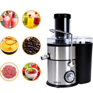 Πολυμηχάνημα Sokany SK-629 4 σε 1 - Αποχυμωτής, μπλέντερ, κρεατομηχανή, μύλος 1000W Inox Ασημί