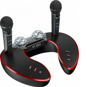 Σύστημα Karaoke με Ασύρματα Μικρόφωνα σε Μαύρο Χρώμα ST-2021