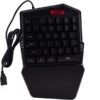Πληκτρολόγιο LED RGB USB Μονό Ενός Χεριού για PUBG Gaming Andowl Μαύρο Q-JP60