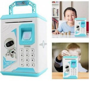 Κουμπαράς Πλαστικός Money Bank Atm Μπλε