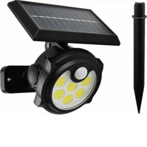 Ηλιακό Φωτιστικό με Αισθητήρα Φωτός σε Μαύρο Χρώμα SH-1705C