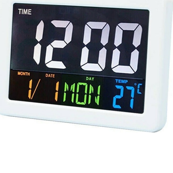 Ψηφιακό Ρολόι Επιτραπέζιο με Ξυπνητήρι Λευκό GH-2000WJ