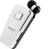 Bluetooth Handsfree Ακουστικό Πέτου Λευκό Fineblue F970 Pro In-ear